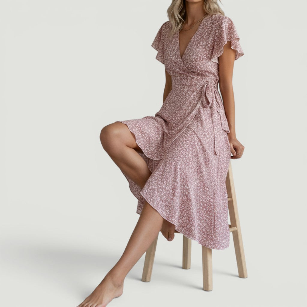 Ellmont London | Women’s Elegant Summer Dress Short Sleeve
