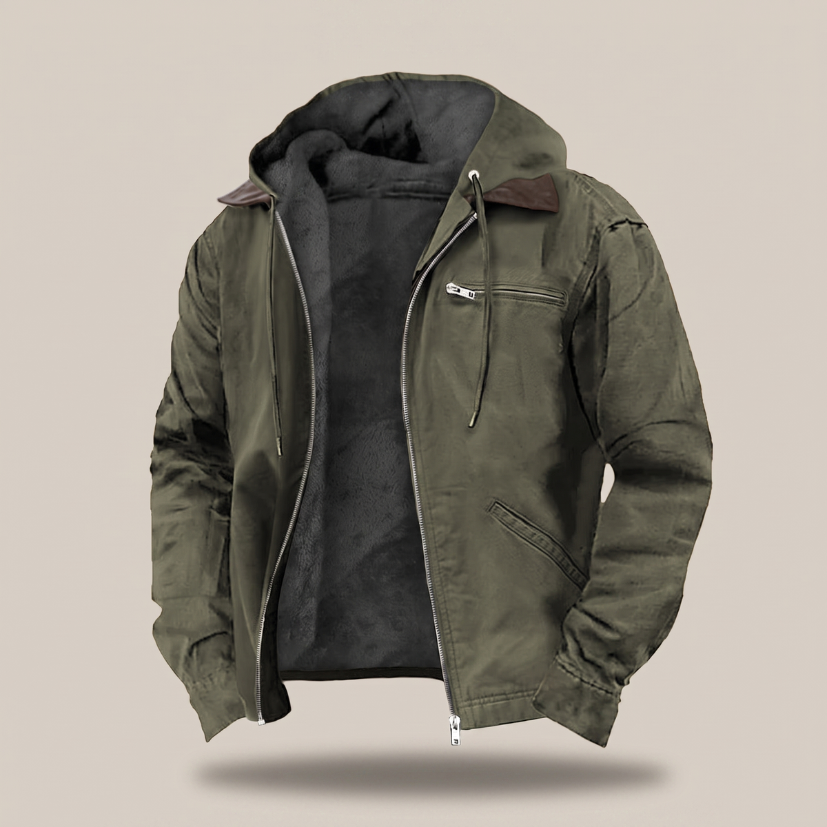 Men's Full-Zip Hooded Jacket