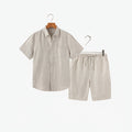 Ellmont London | Men's Lightweight Linen Shirt and Shorts Matching Set