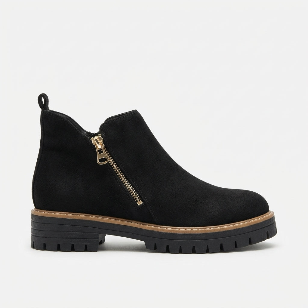 Women's Black Heeled Ankle Boots