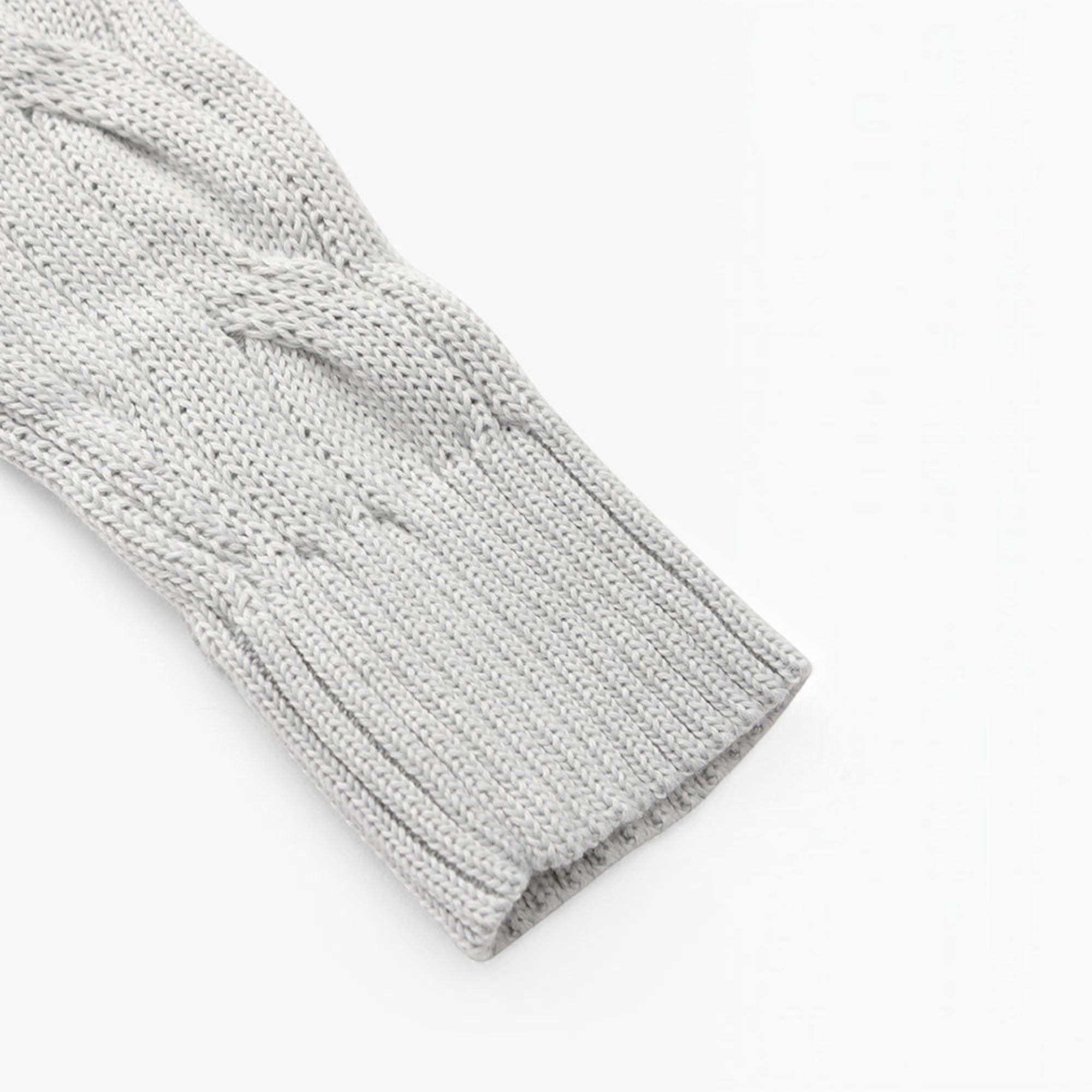 Ellmont London | Men's Cotton Cable Knit Sweater Half Zip Classic Fit