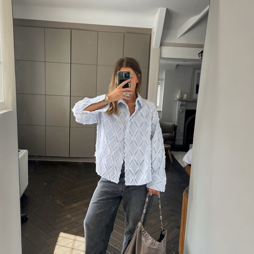Ellmont London | Women's Boyfriend Fit Button-Down Summer Cotton Shirt