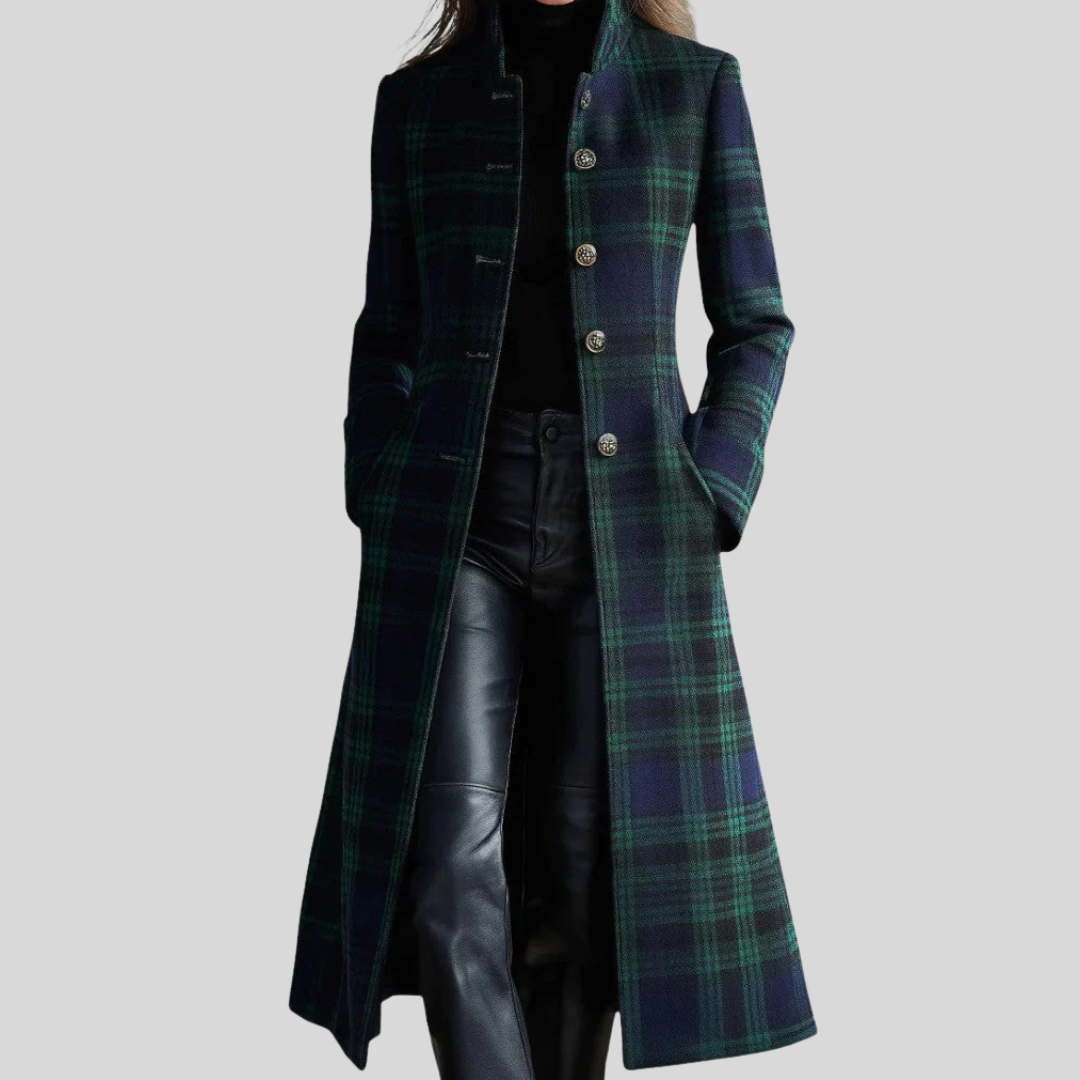 Tara | Timeless Plaid Elegant Coat