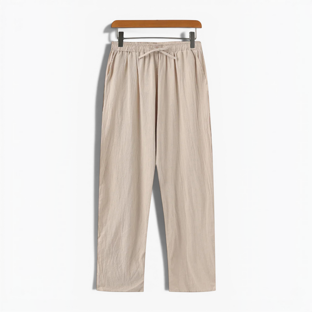 Ellmont London | Men's Linen Trousers Breathable Summer Wear
