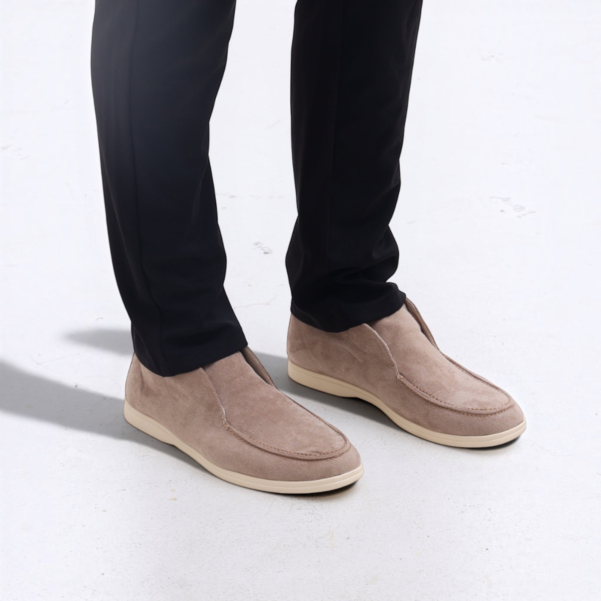 Ellmont London | Men's Classic High Suede Dress Loafers