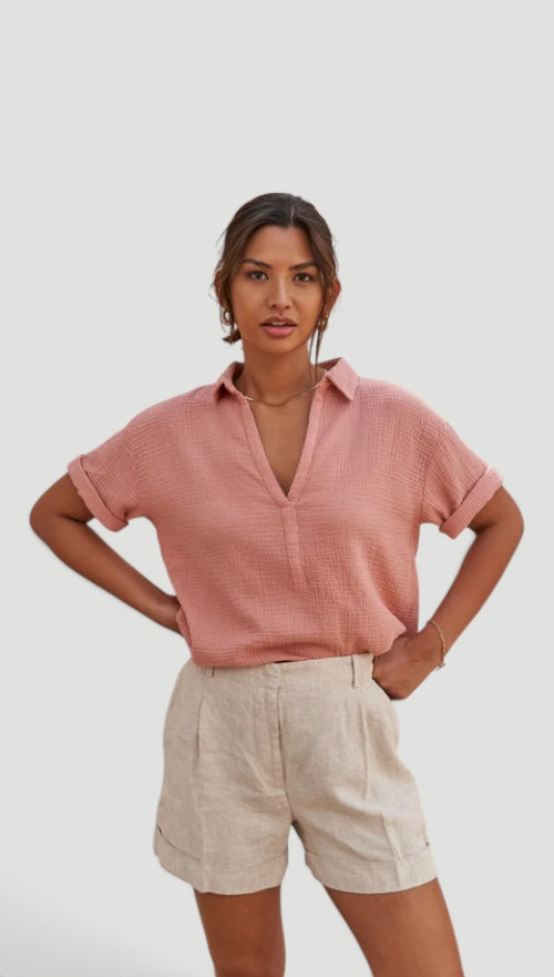 Ellmont London | Women’s Easy Care Cotton Care Cotton Summer Blouse