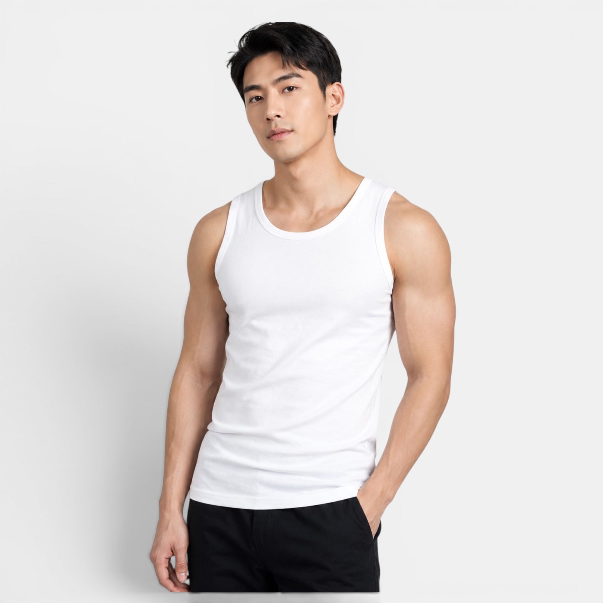 Ellmont London | Men's Breathable Undershirt Plus Size Tank Top 3 Pack