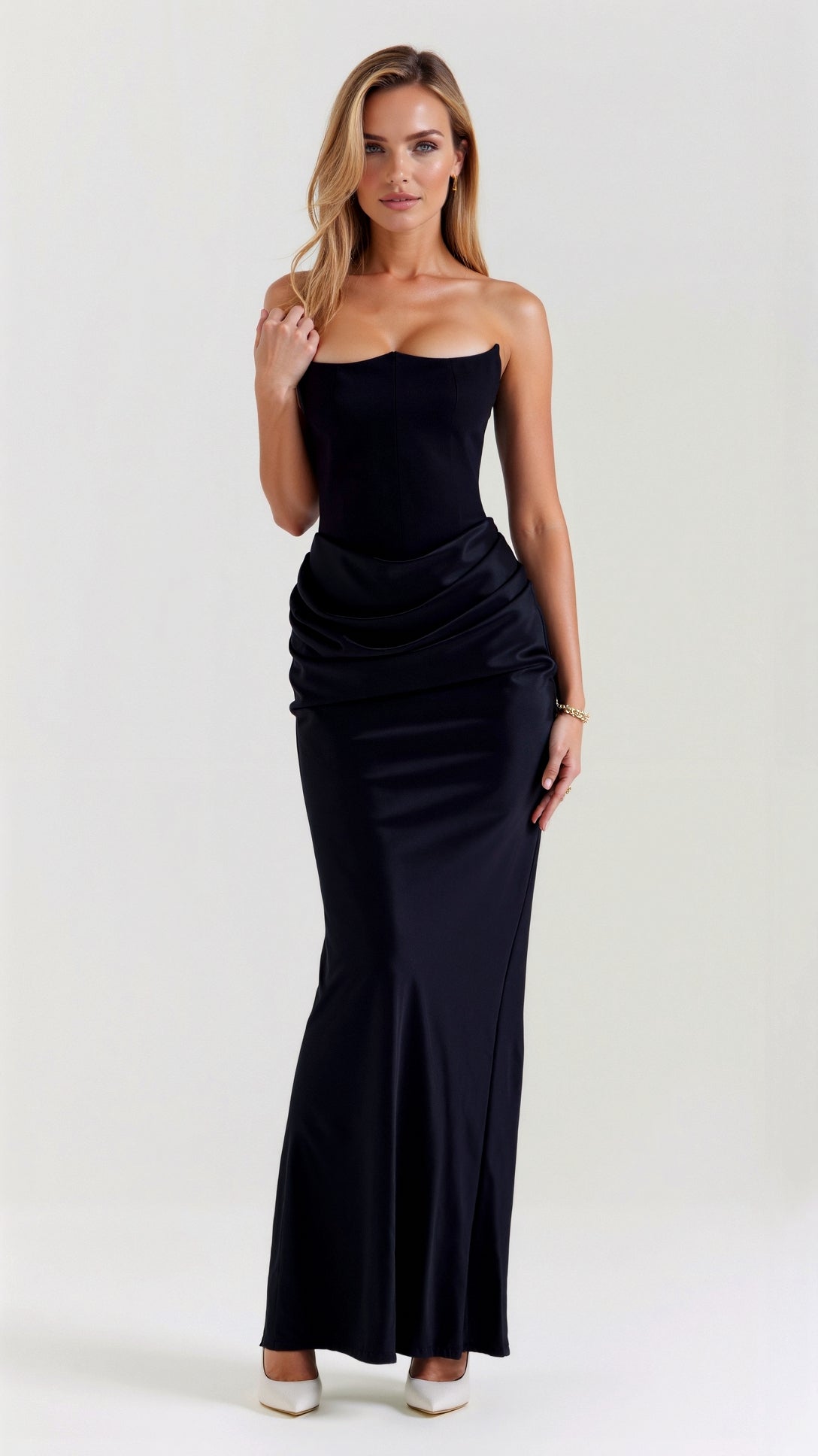 Clara | Women’s Wedding Guest Column Maxi Dress