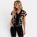 Ellmont London | Women's Breathable V-Neck Work Summer Blouse
