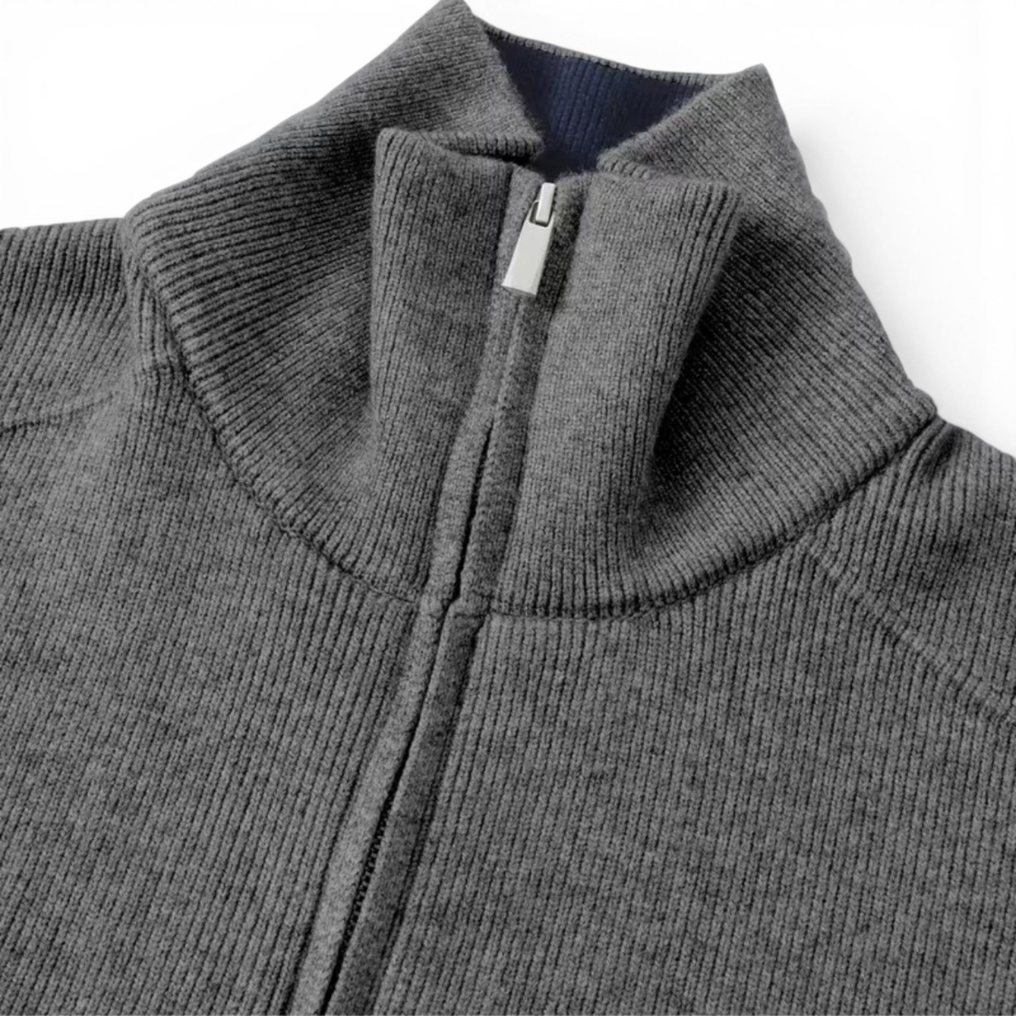 Ellmont London | Men's Full Zip Sweater Knit Cardigan for Work & Casual Wear