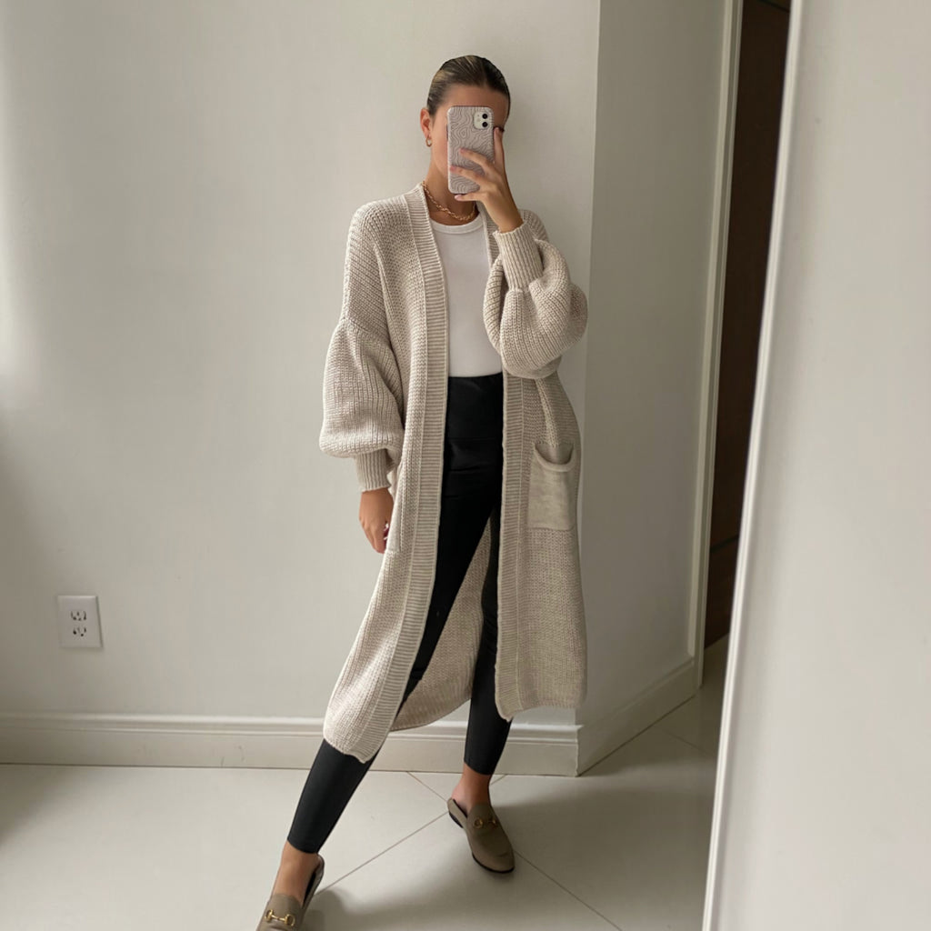 Ellmont London | Women's Soft Longline Cardigan for Everyday Wear
