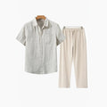 Ellmont London | Men's Linen Matching Shirt and Shorts Set