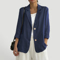 Ellmont London | Women's Summer 2 Button Blazer Jacket with Pockets