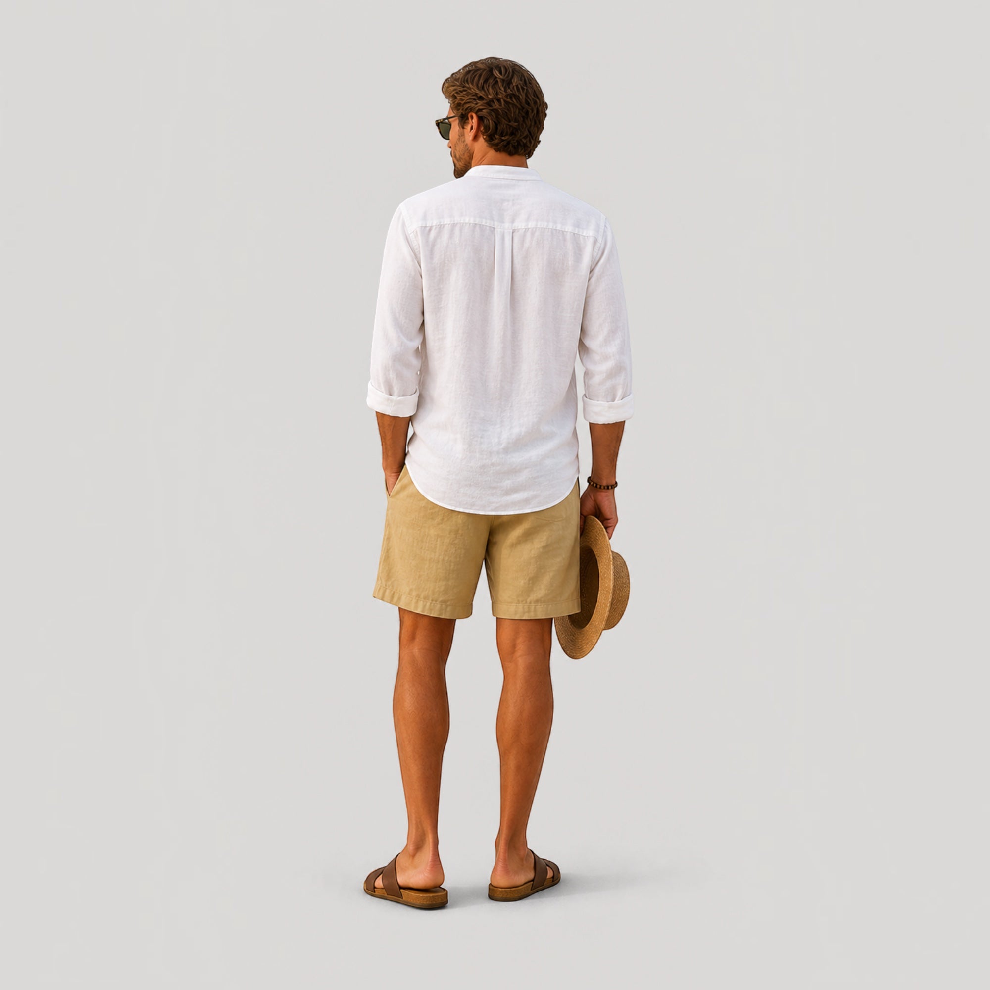 Ellmont London | Men’s Linen Shorts Essentials  Lightweight Summer Comfort Fit