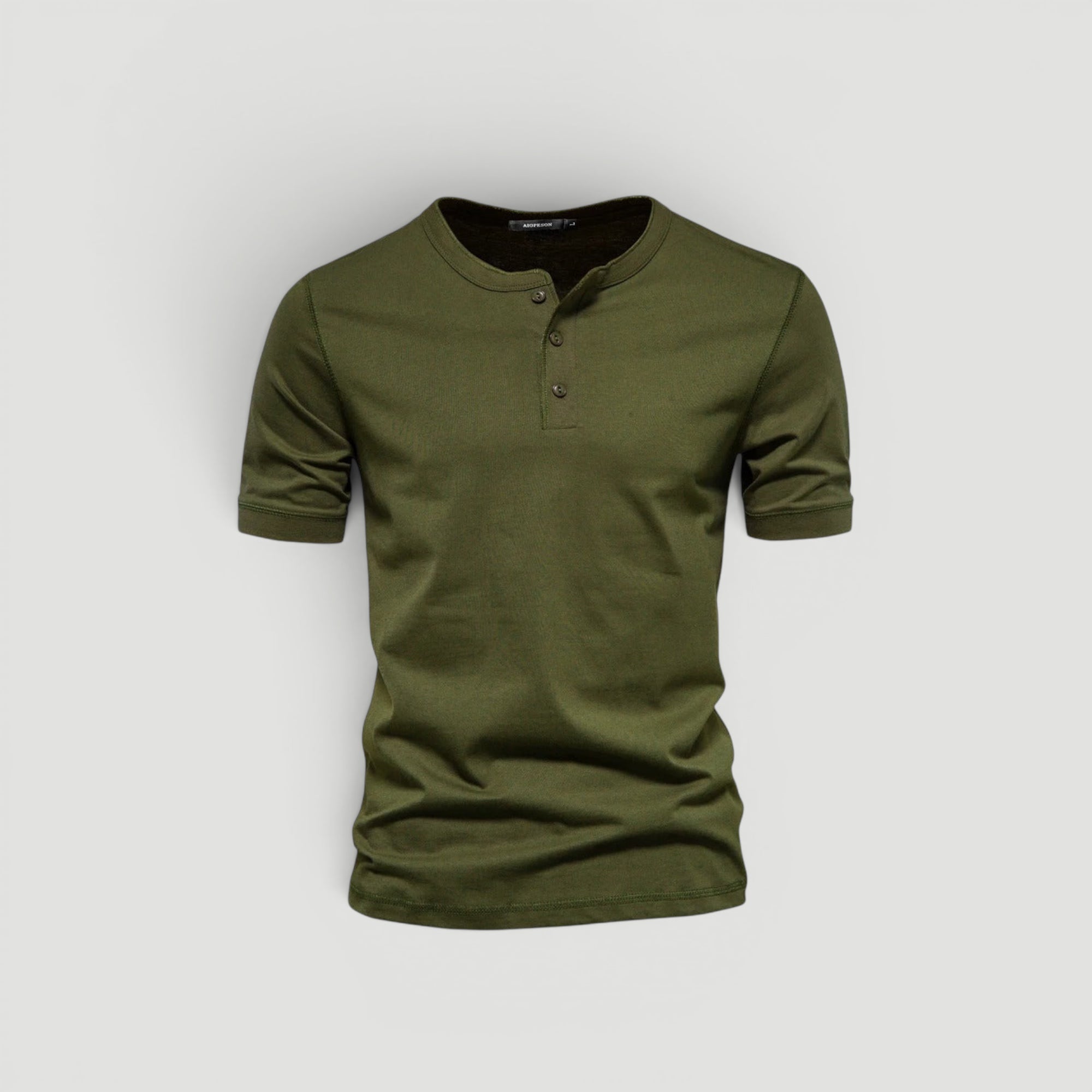 Ellmont London | Men’s Slim Fit Button Neck Casual Shirt