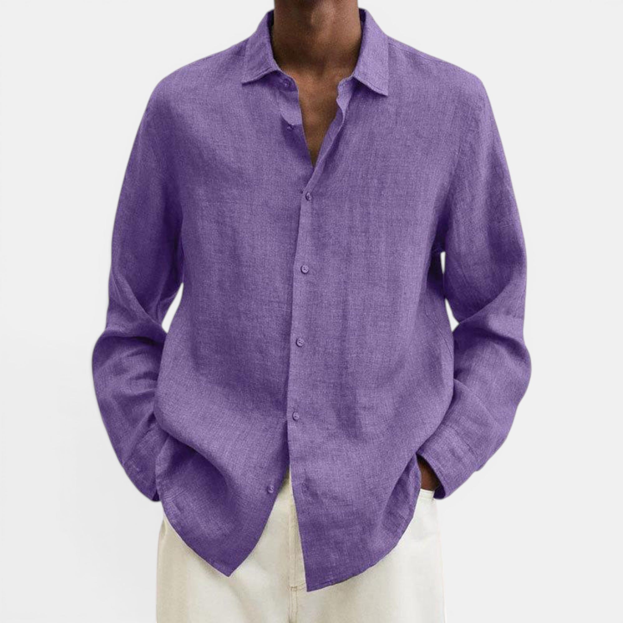 Ellmont London | Men's Lightweight Linen Breathable Button Up Shirt