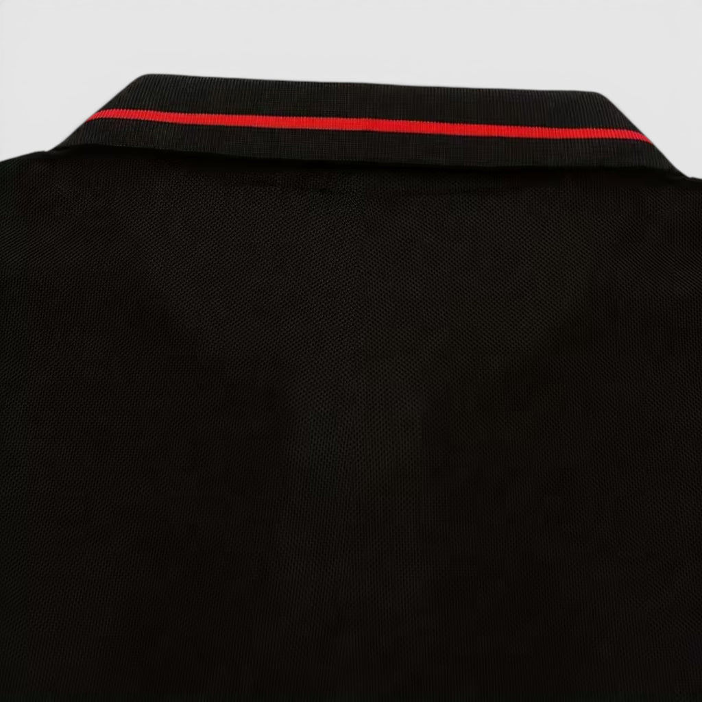 Isaac | Men's Casual Polo Shirt Long Sleeve Rib-Knit Everyday Wear