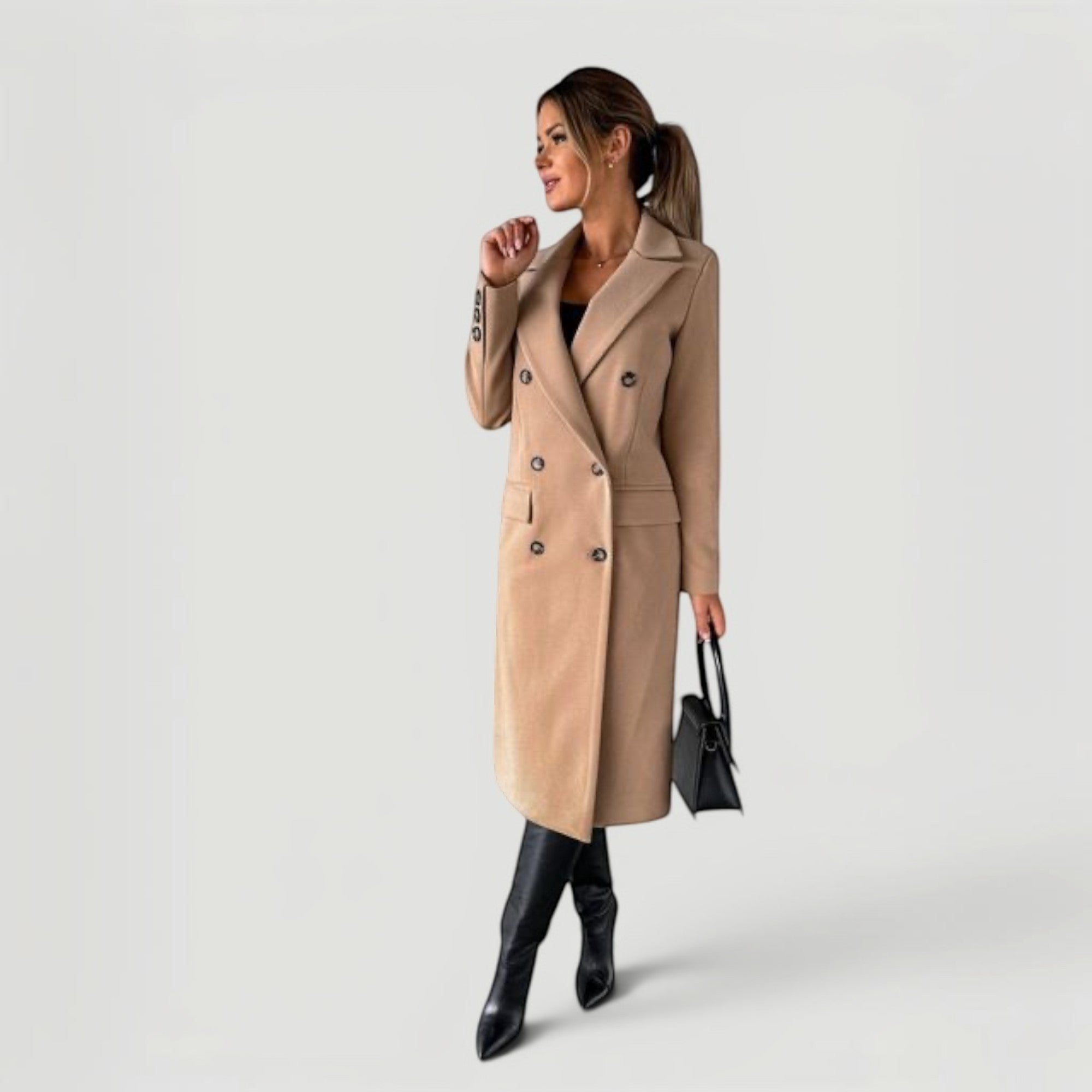 Ellmont London | Women’s Minimalist Double-Breasted Jacket Everyday Wear