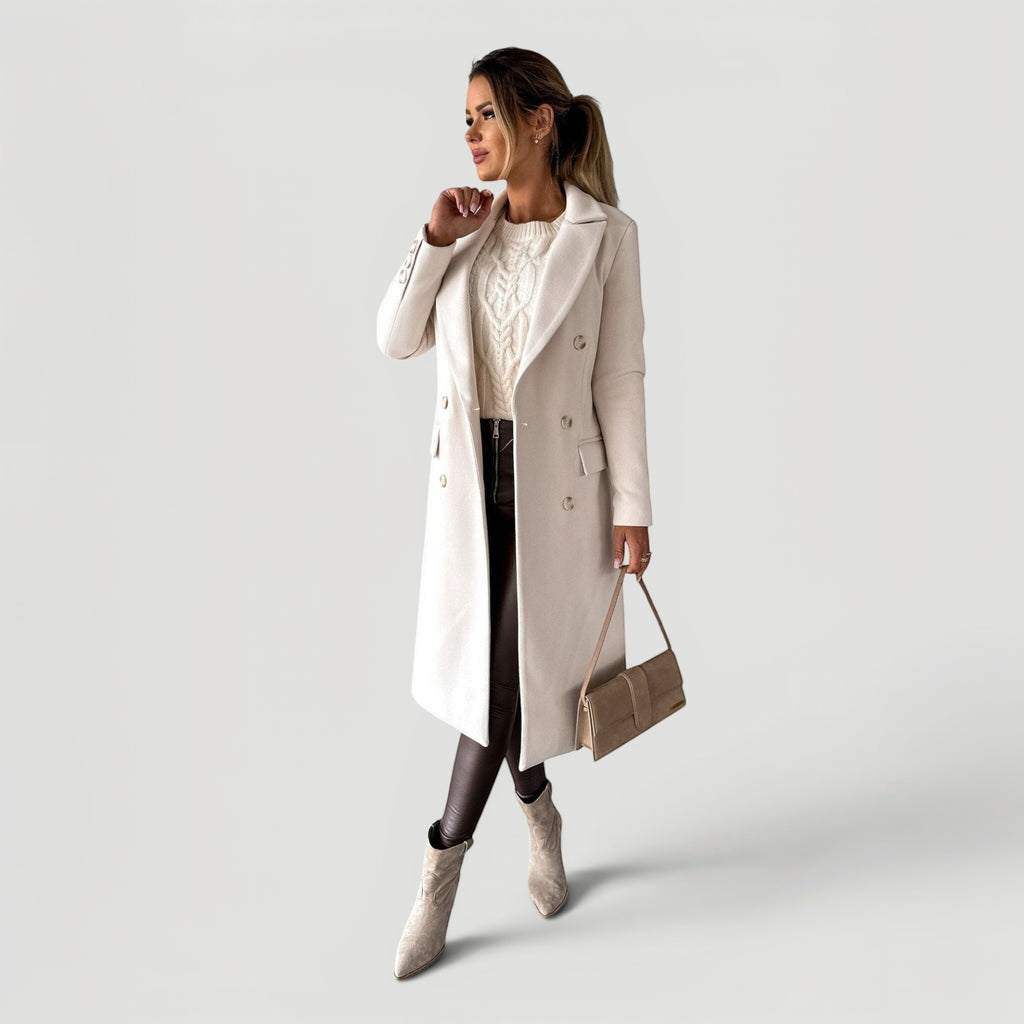 Ellmont London | Women’s Minimalist Double-Breasted Jacket Everyday Wear