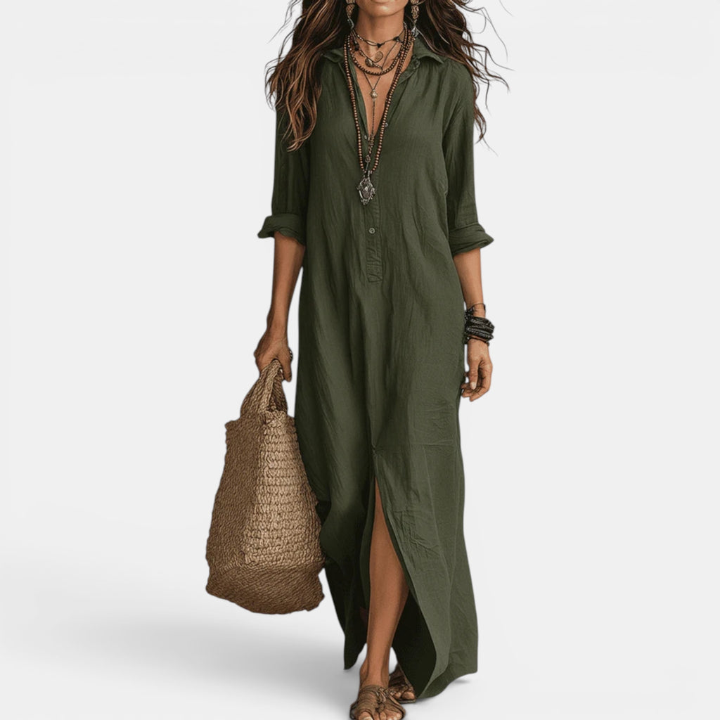 Ellmont London | Women's Flattering Long Summer  Maxi Cocktail Dress