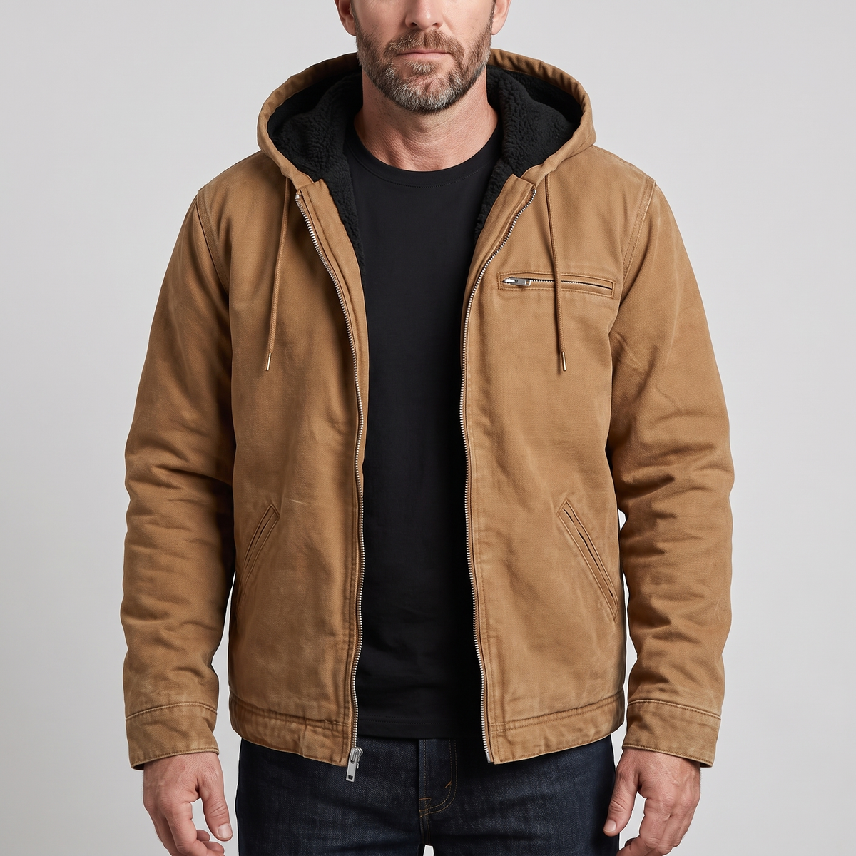 Men's Full-Zip Hooded Jacket