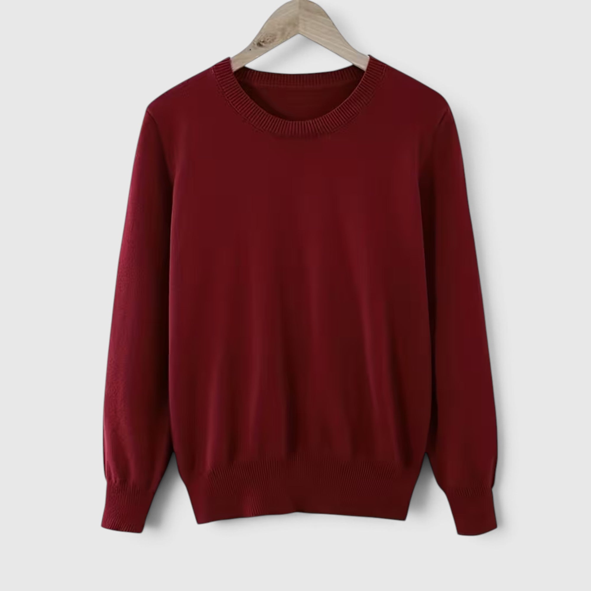 Juno | Women's Crewneck Sweater – Casual Loose Fit Everyday Knit Top