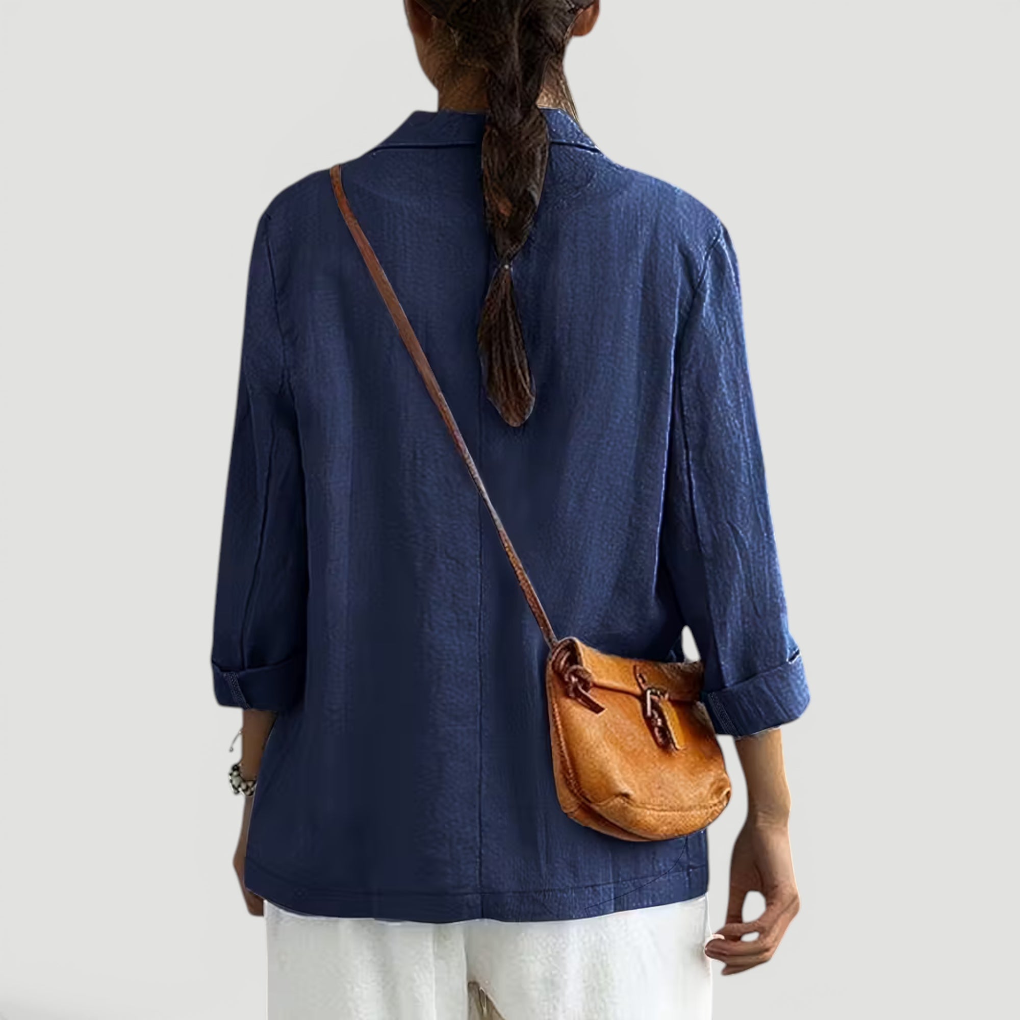 Ellmont London | Women's Summer 2 Button Blazer Jacket with Pockets