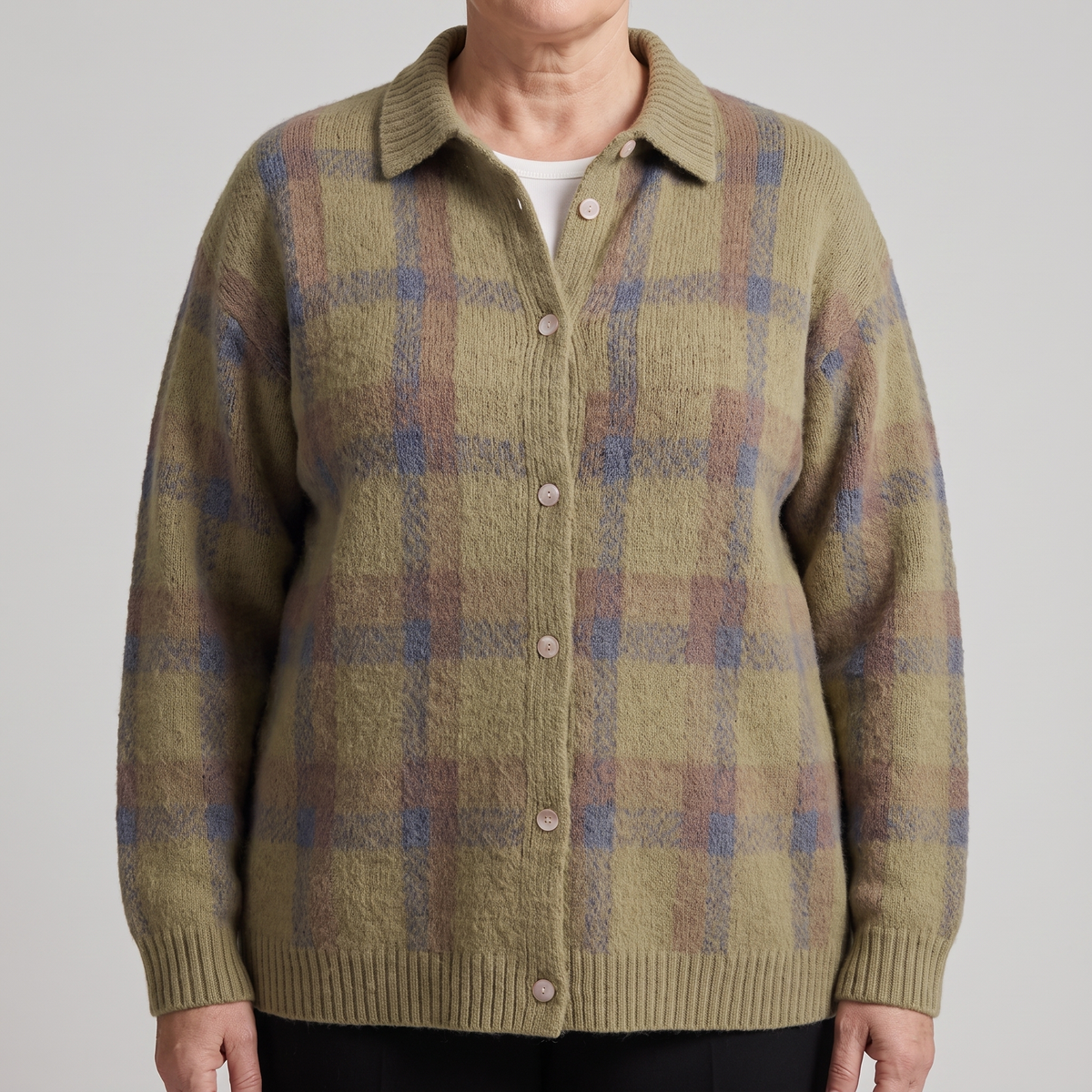 Nell | VIVIENNE RETRO CHECK SWEATER
