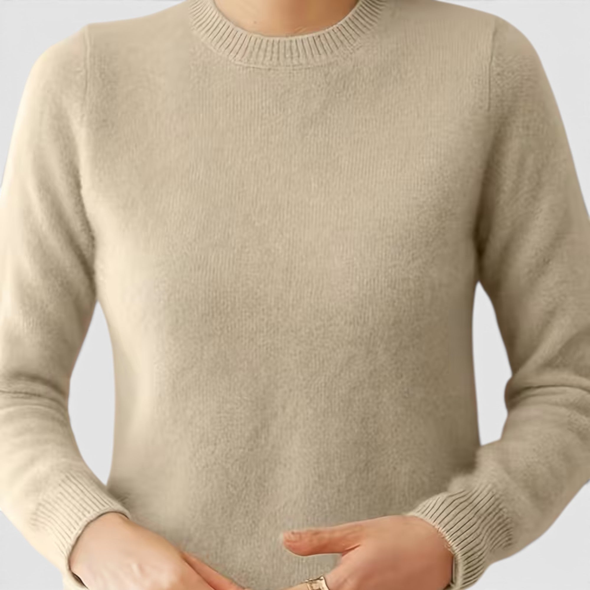 Juno | Women's Crewneck Sweater – Casual Loose Fit Everyday Knit Top