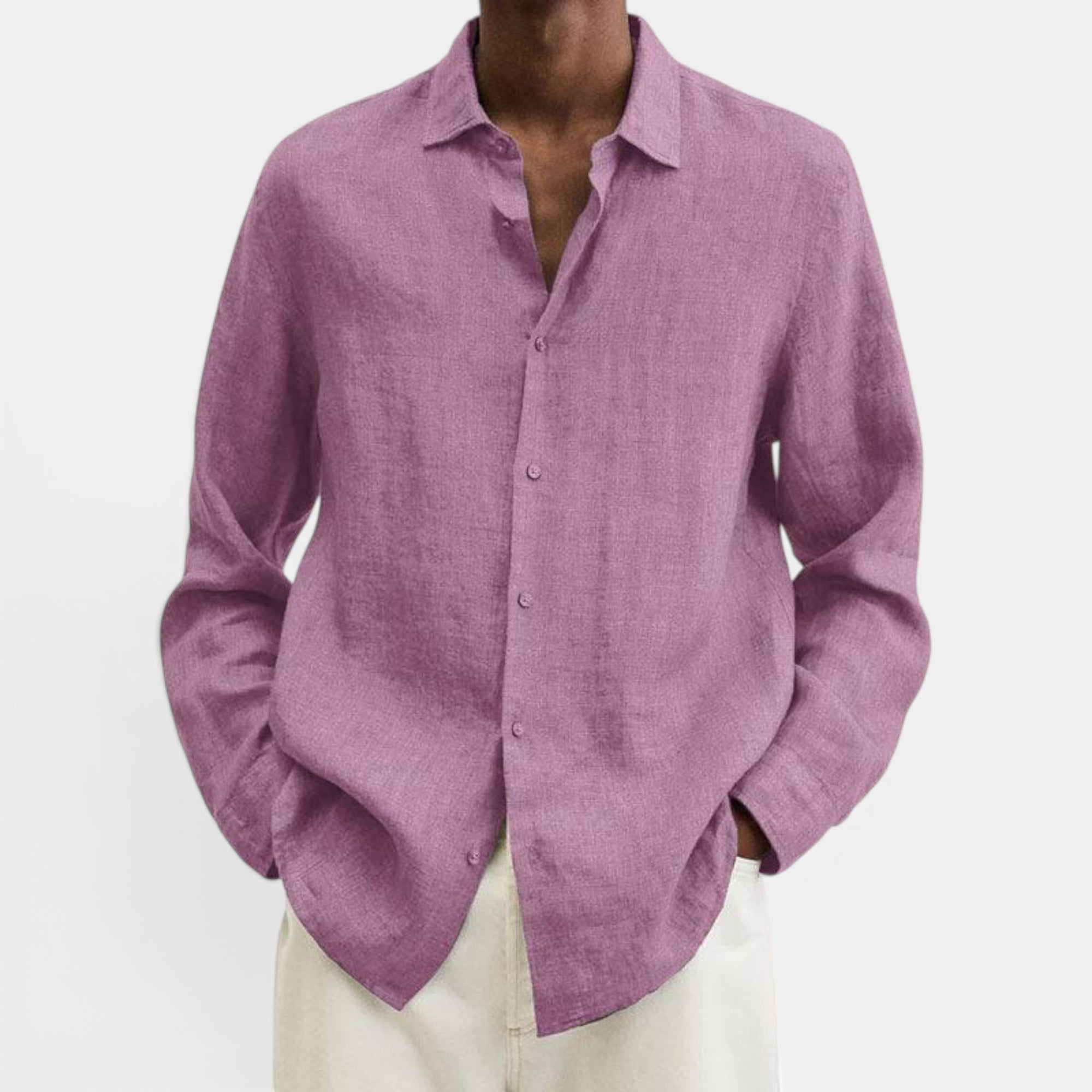 Ellmont London | Men's Lightweight Linen Breathable Button Up Shirt