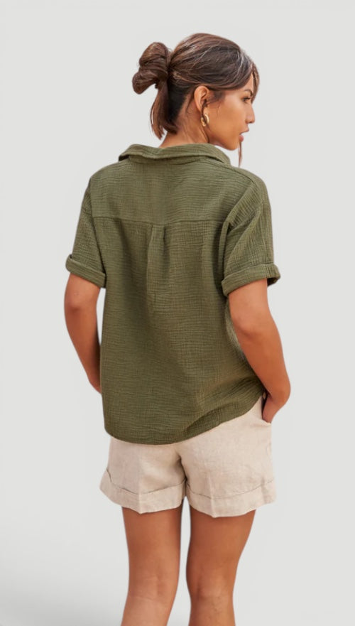 Ellmont London | Women’s Easy Care Cotton Care Cotton Summer Blouse