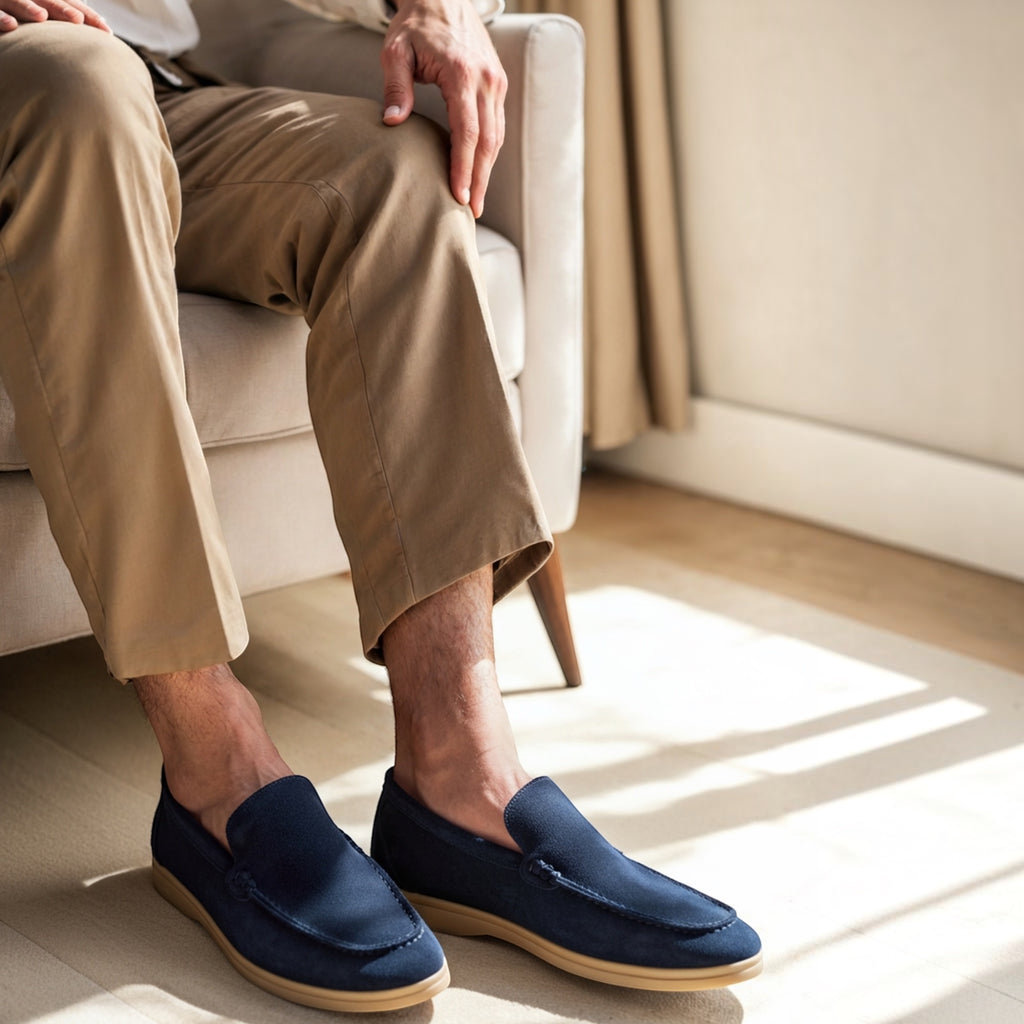 Ellmont London | Men's Soft Suede Slip On Loafers Premium Fit