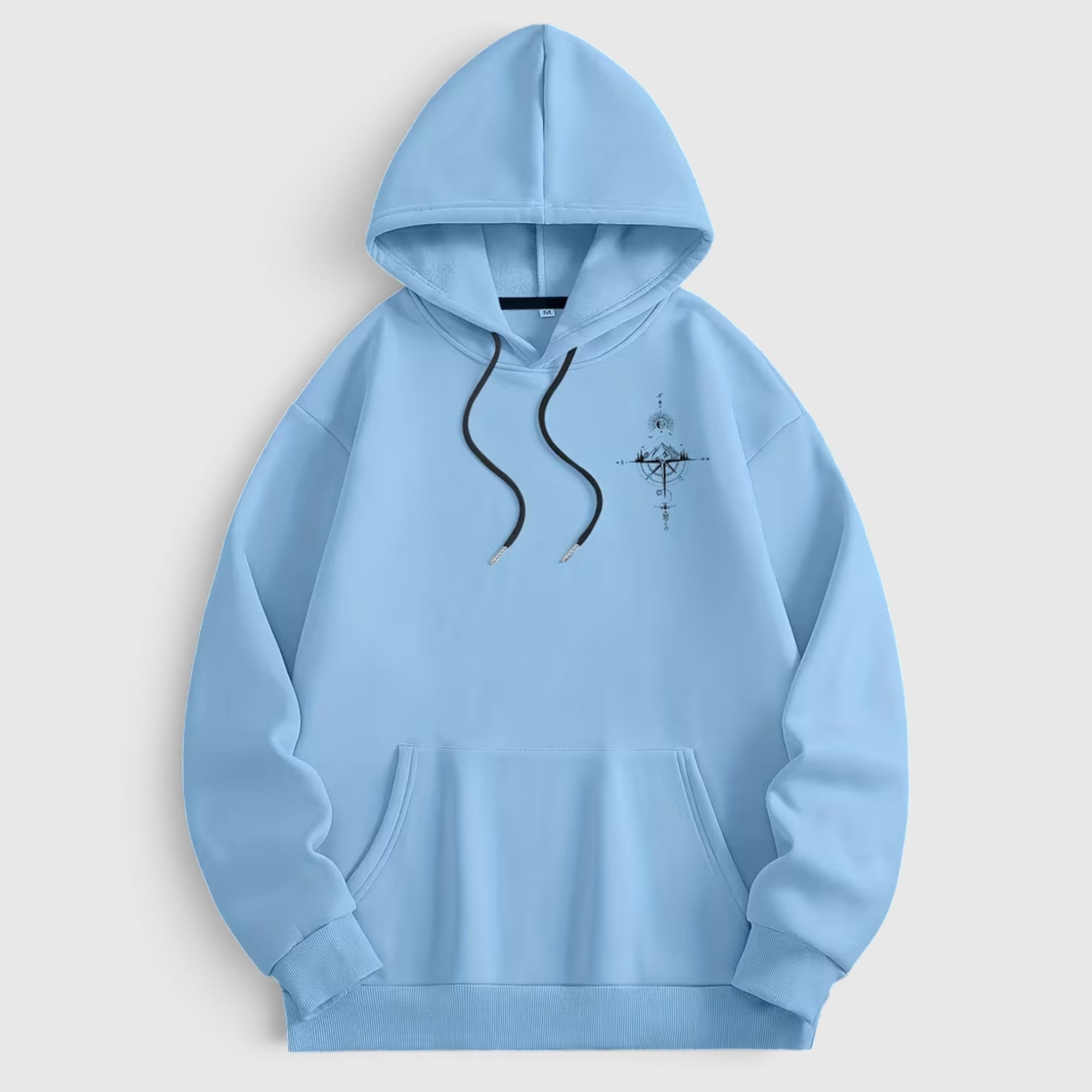James | Men's Fleece Loose Hoodie – Warm Galaxy Print Pullover