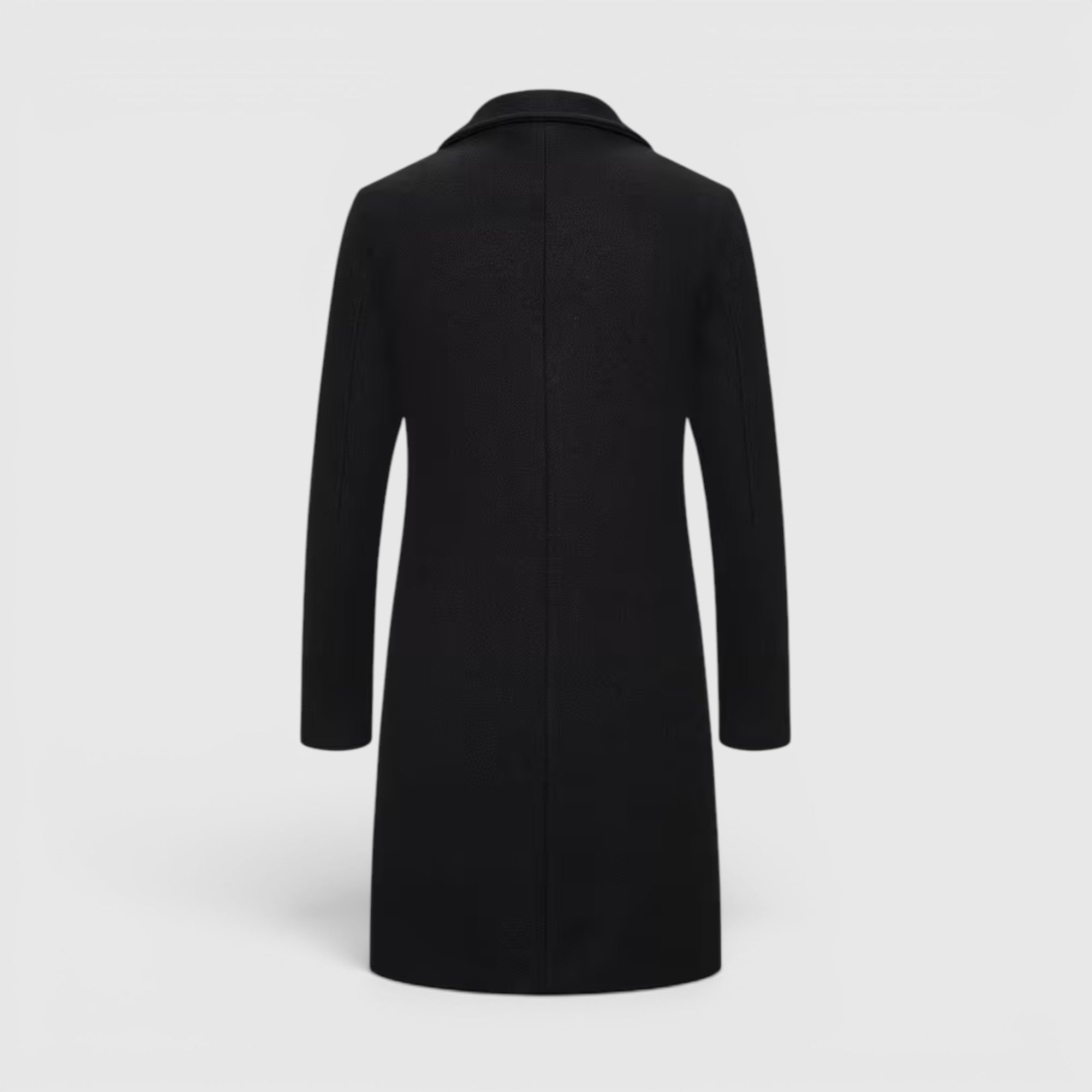 Ellmont London | Men's Trench Coat Single-Breasted Long Winter Overcoat
