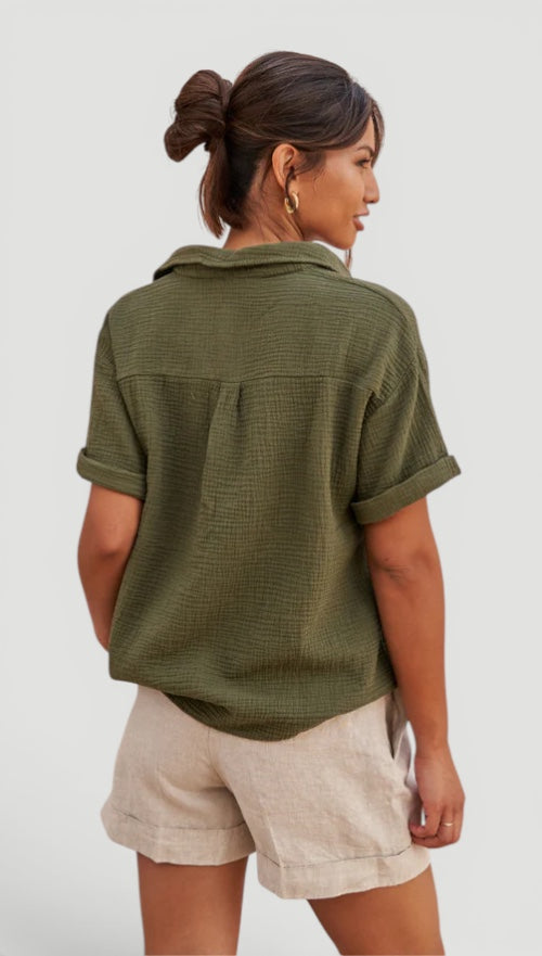 Ellmont London | Women’s Easy Care Cotton Care Cotton Summer Blouse
