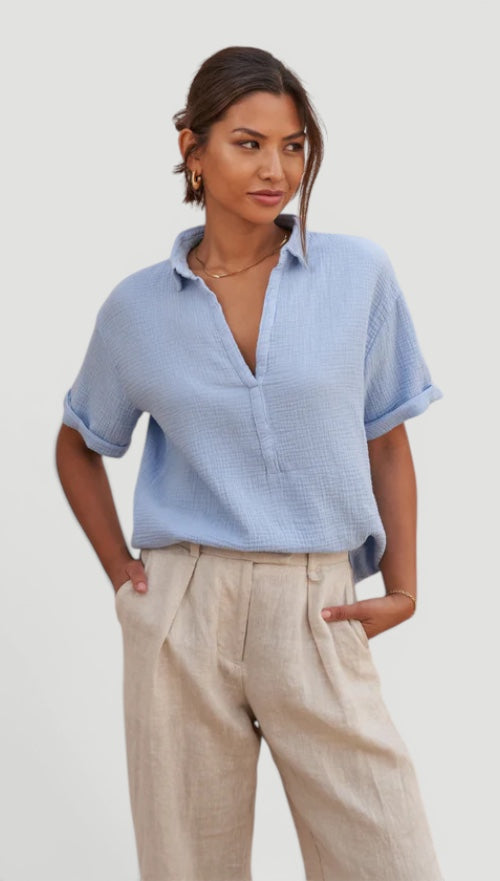 Ellmont London | Women’s Easy Care Cotton Care Cotton Summer Blouse