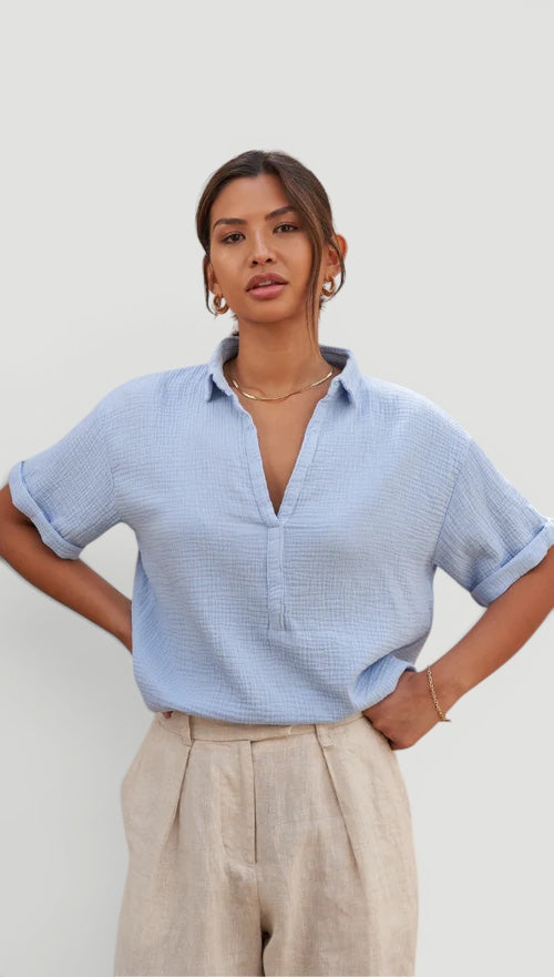 Ellmont London | Women’s Easy Care Cotton Care Cotton Summer Blouse