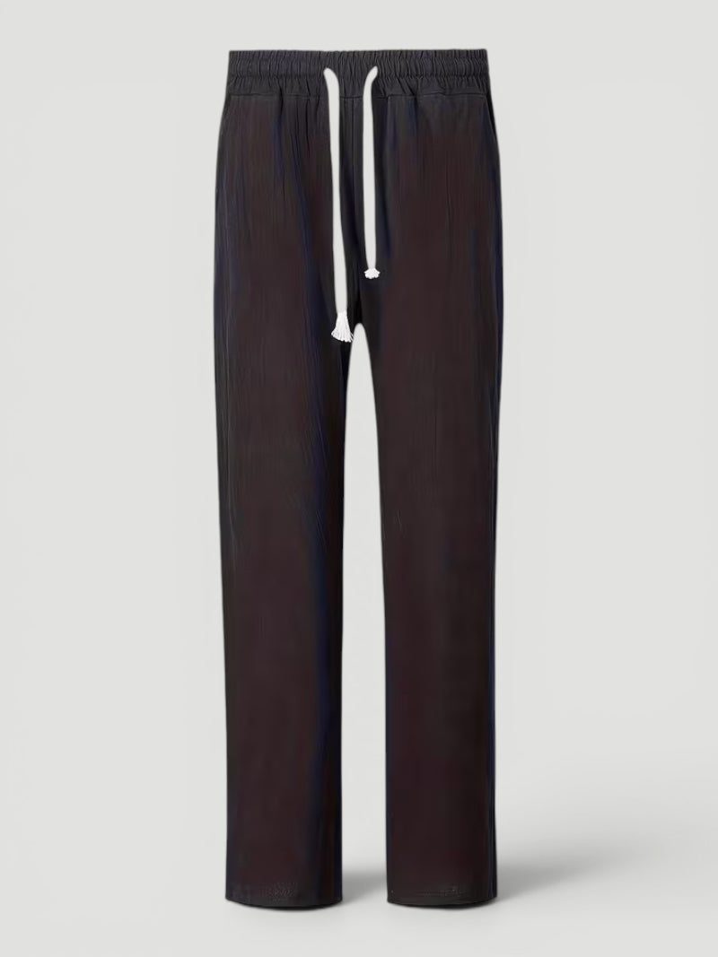 Ellmont London | Men’s Lightweight Straight Leg Linen Pants