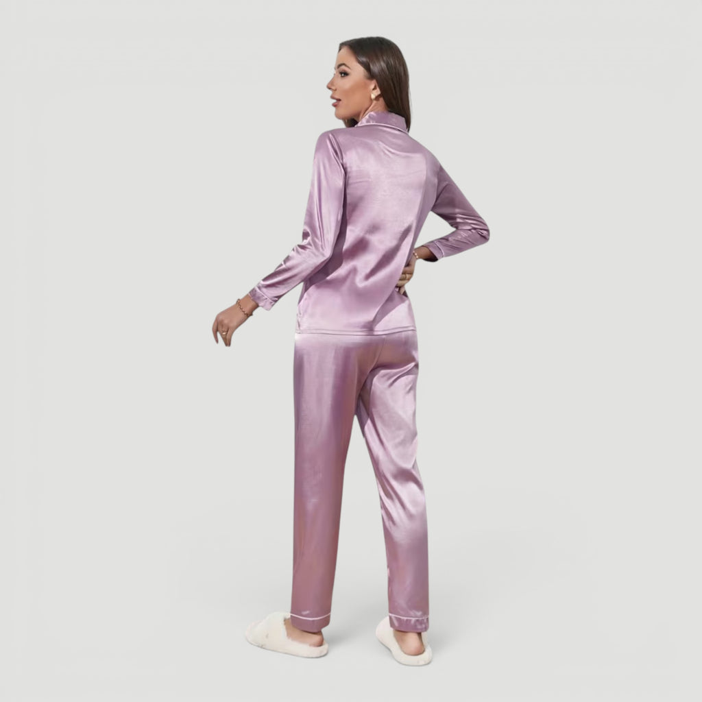 Ellmont London | Women’s Elegant Two Piece Pajama Lounge Set