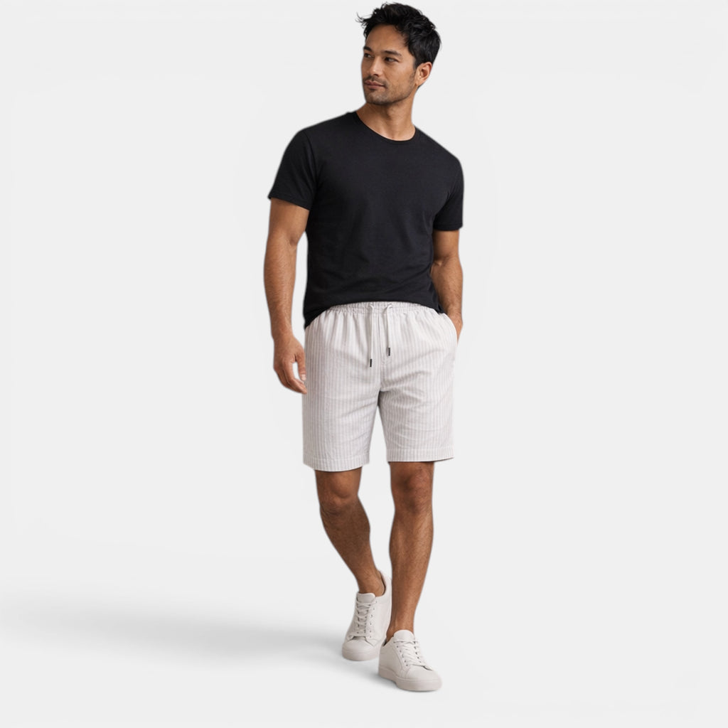 Ellmont London | Men's Breathable Casual Linen Summer Shorts Regular Fit