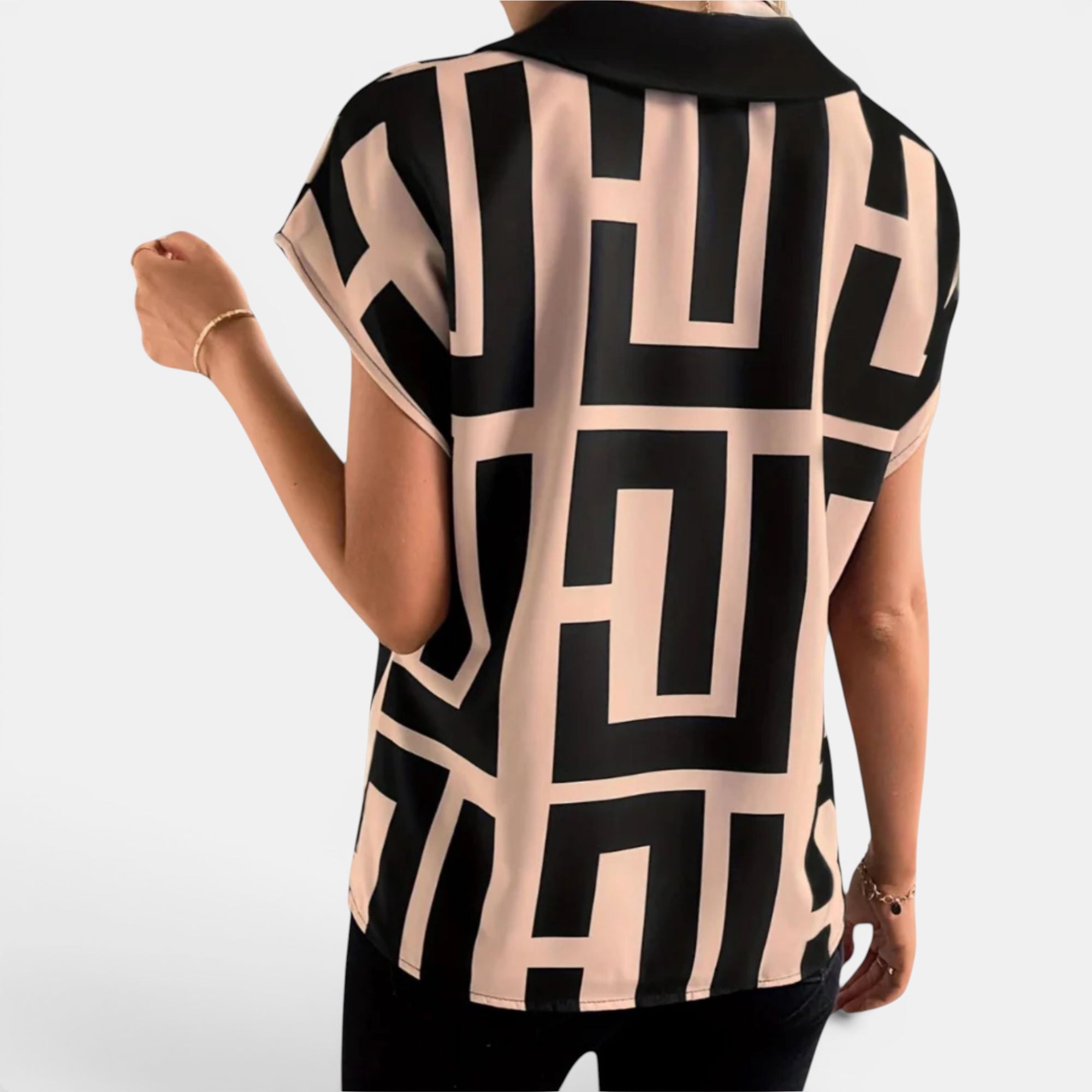 Ellmont London | Women's Breathable V-Neck Work Summer Blouse
