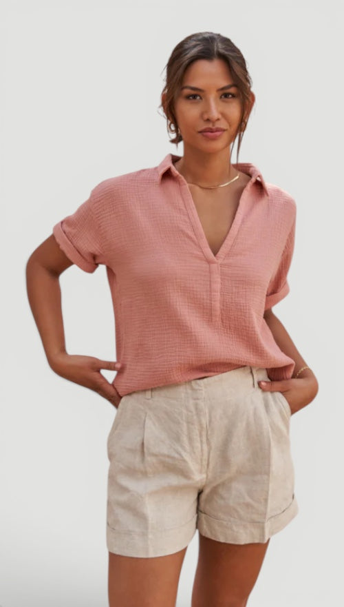 Ellmont London | Women’s Easy Care Cotton Care Cotton Summer Blouse