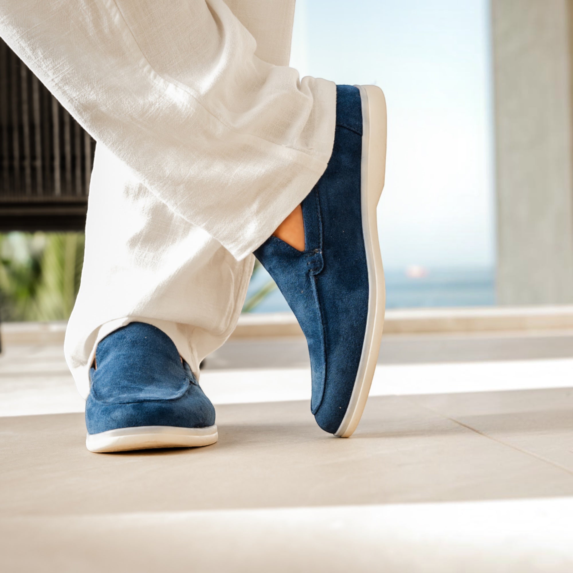 Ellmont London | Men's Classic Suede Loafers Supportive Insole