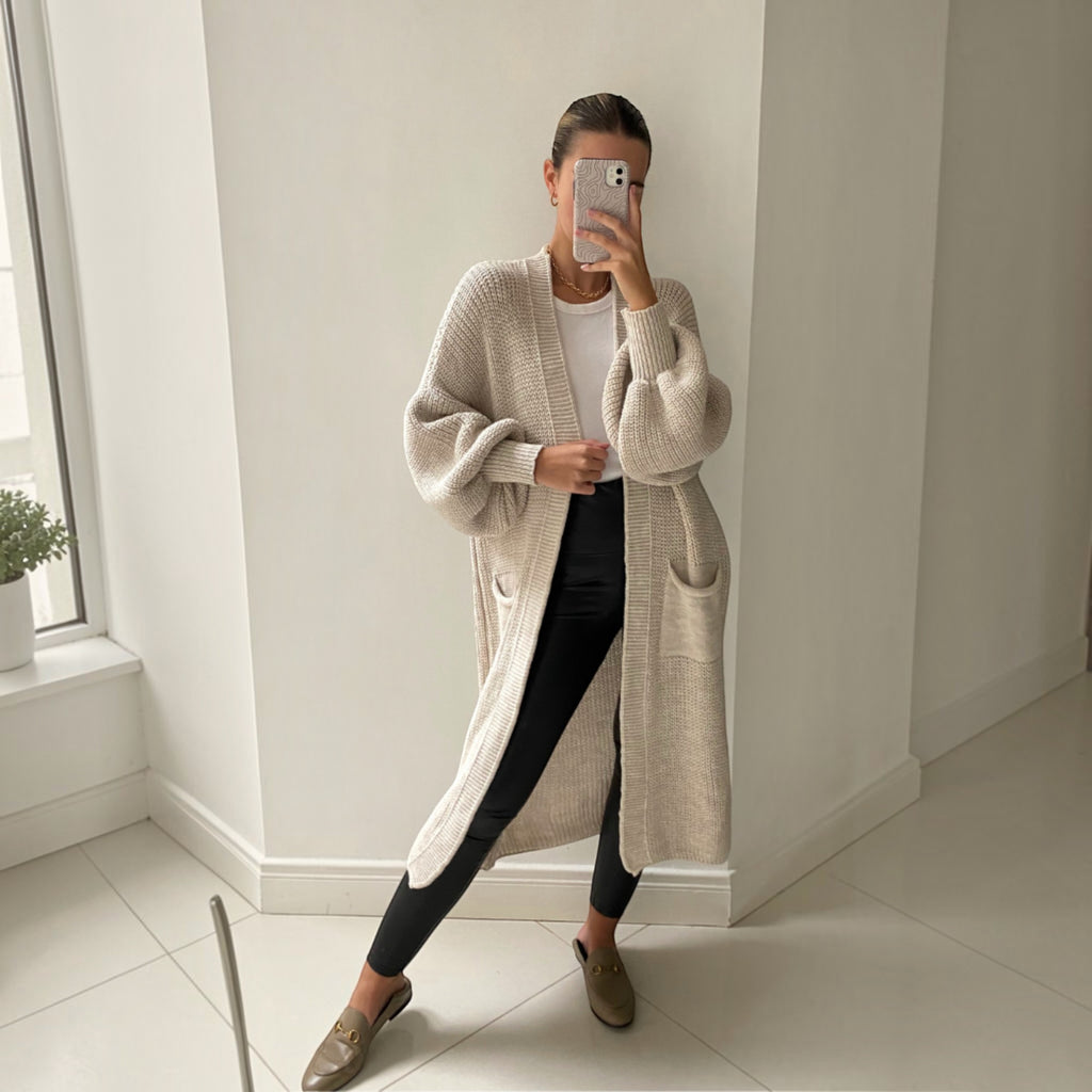 Ellmont London | Women's Soft Longline Cardigan for Everyday Wear