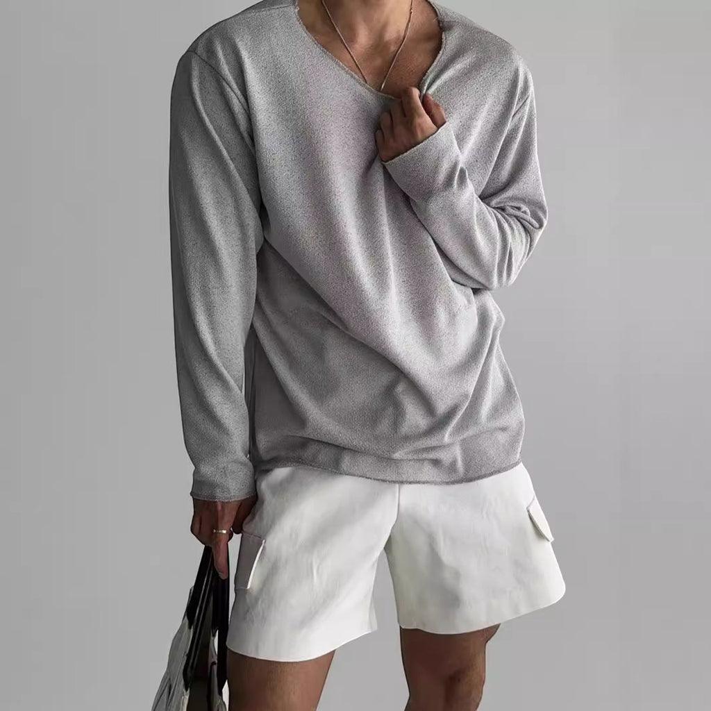Ellmont London | Men's Premium Crew Neck Long Sleeve T-Shirt Regular Fit