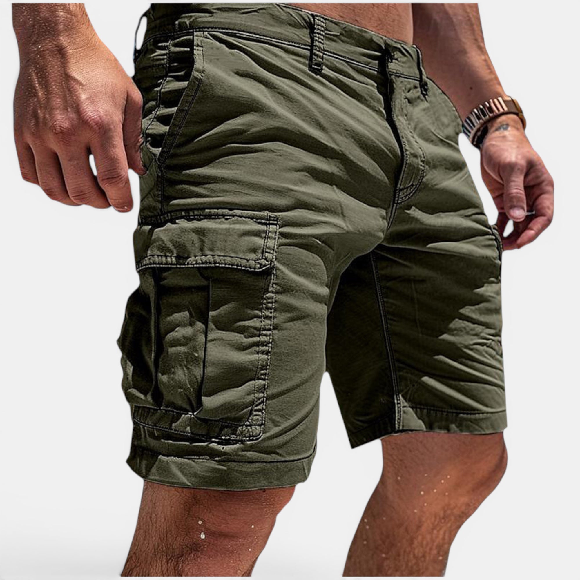 Ellmont London | Men's Lightweight Summer Cargo Multiple Pockets Shorts