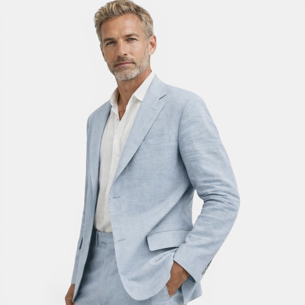 Ellmont London | Men's Tailored Linen Suit Blazer And Pants Set