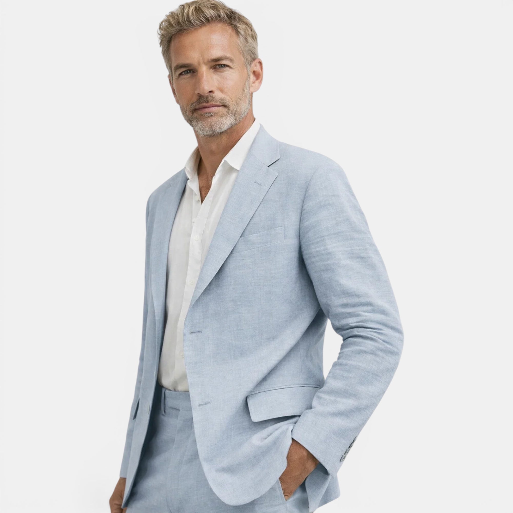 Ellmont London | Men's Tailored Linen Suit Blazer And Pants Set