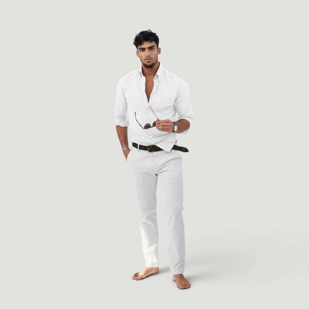 Ellmont London | Men’s Minimalist Button Shirt Smart Casual Style