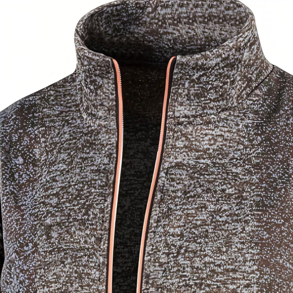 Ellmont London | Men's Knit Sweater Pullover High Neck Long Sleeve Comfort Fit